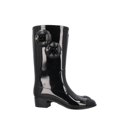 Camellia Rain Boots Black