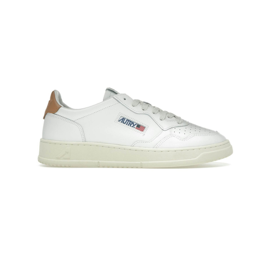 Autry Medalist Leather Low White Sandstorm
