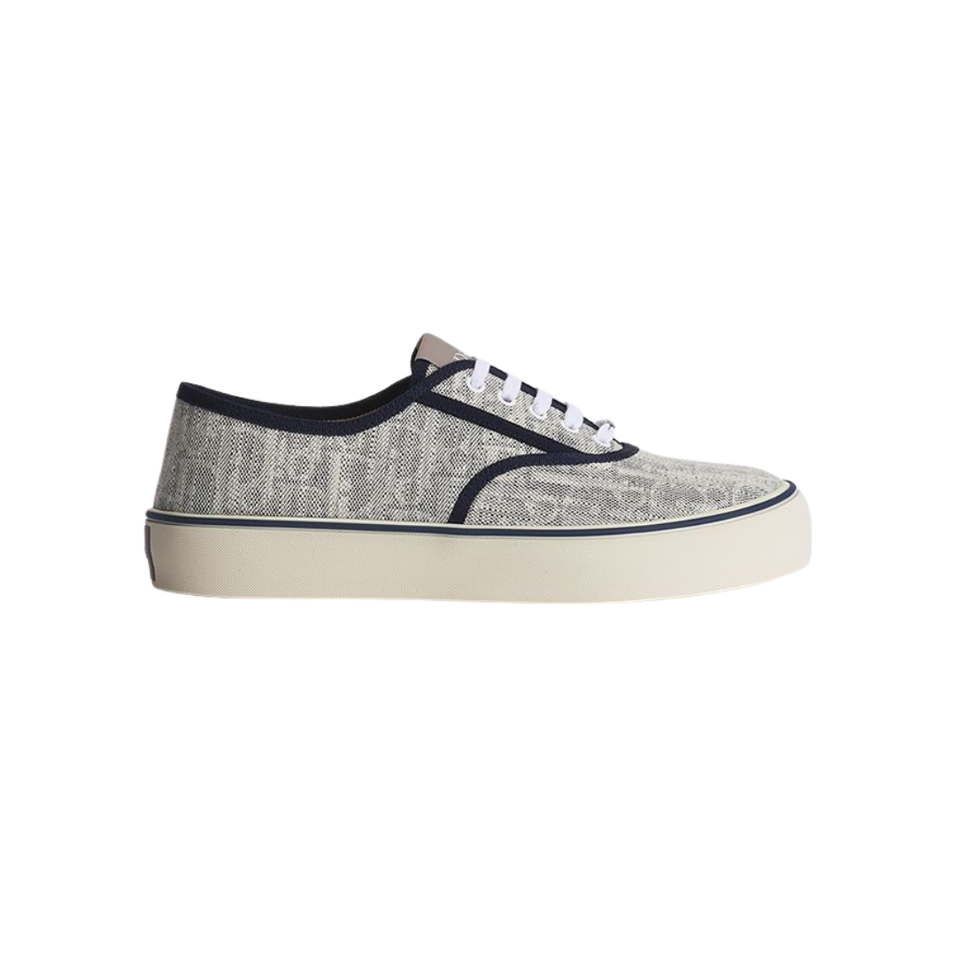 Saltwind Sneaker Gray Oblique Denim Canvas