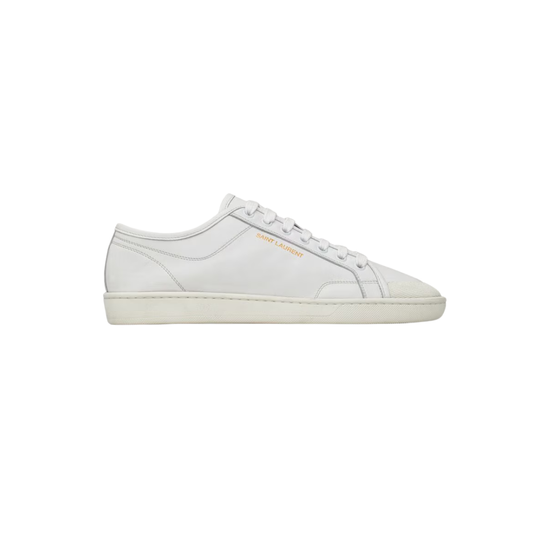 Ysl Gym Sneakers Smooth Leather Optic White