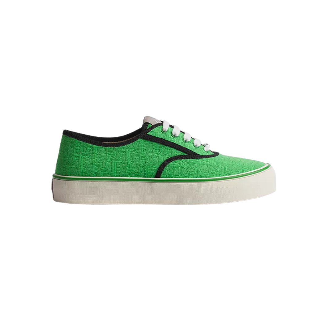 Saltwind Sneaker Green Oblique Jacquard