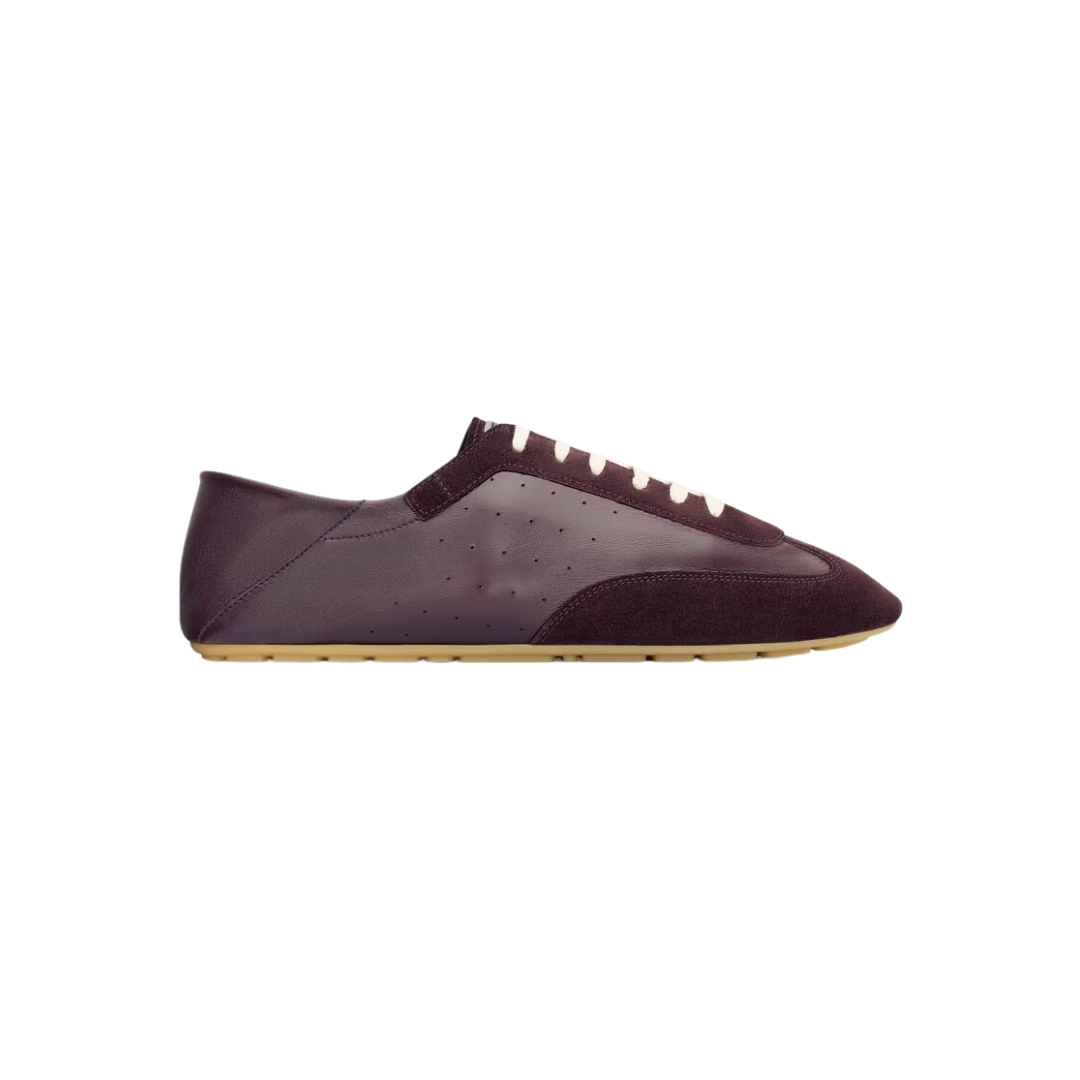 Ysl Lewis Sneakers Leather Suede Vintage Bordeaux