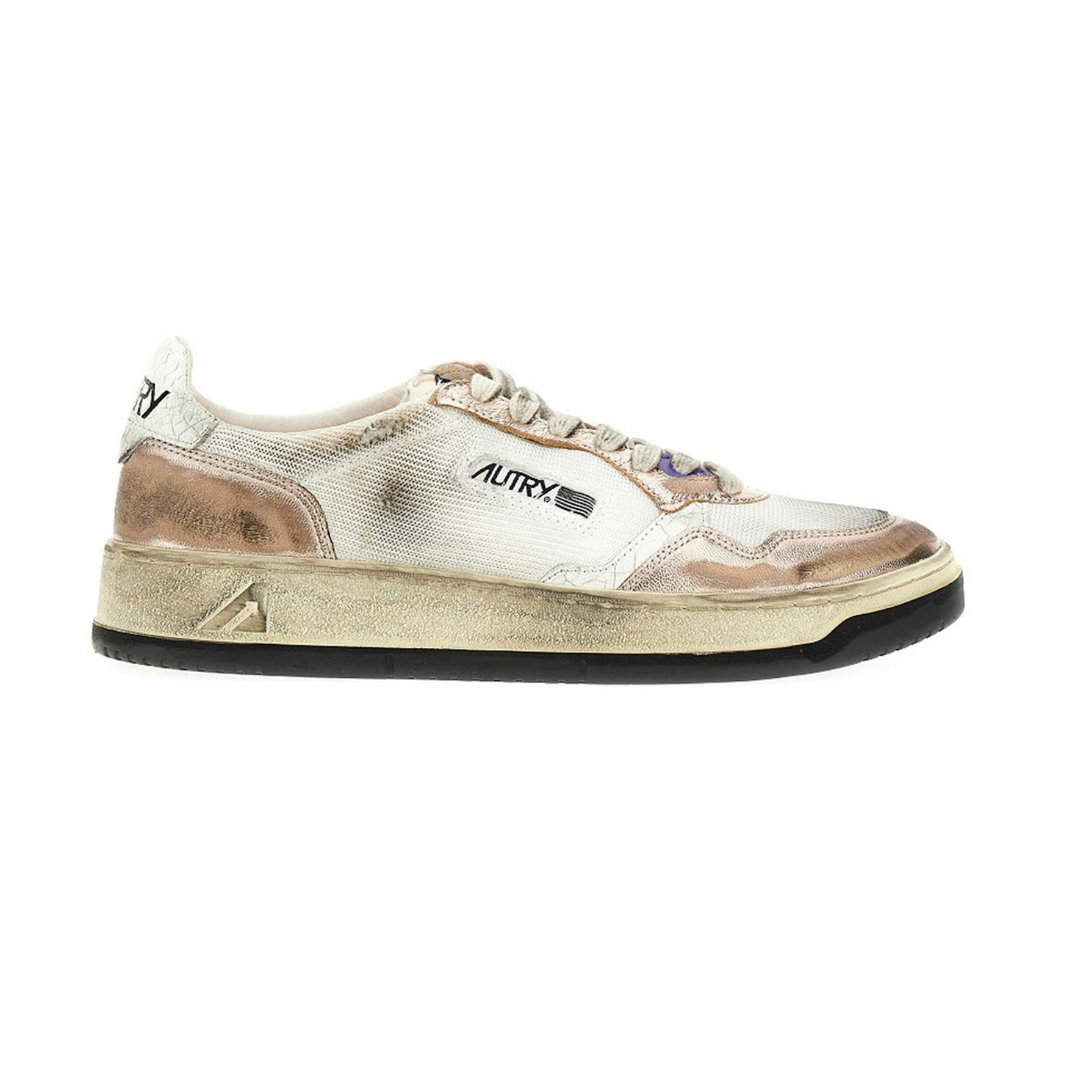 Autry Medalist White Pink Suede