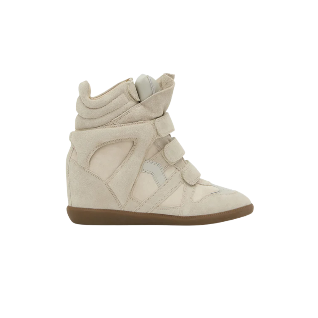 Isabel Marant Bekett Leather Wedge Sneakers Ercu