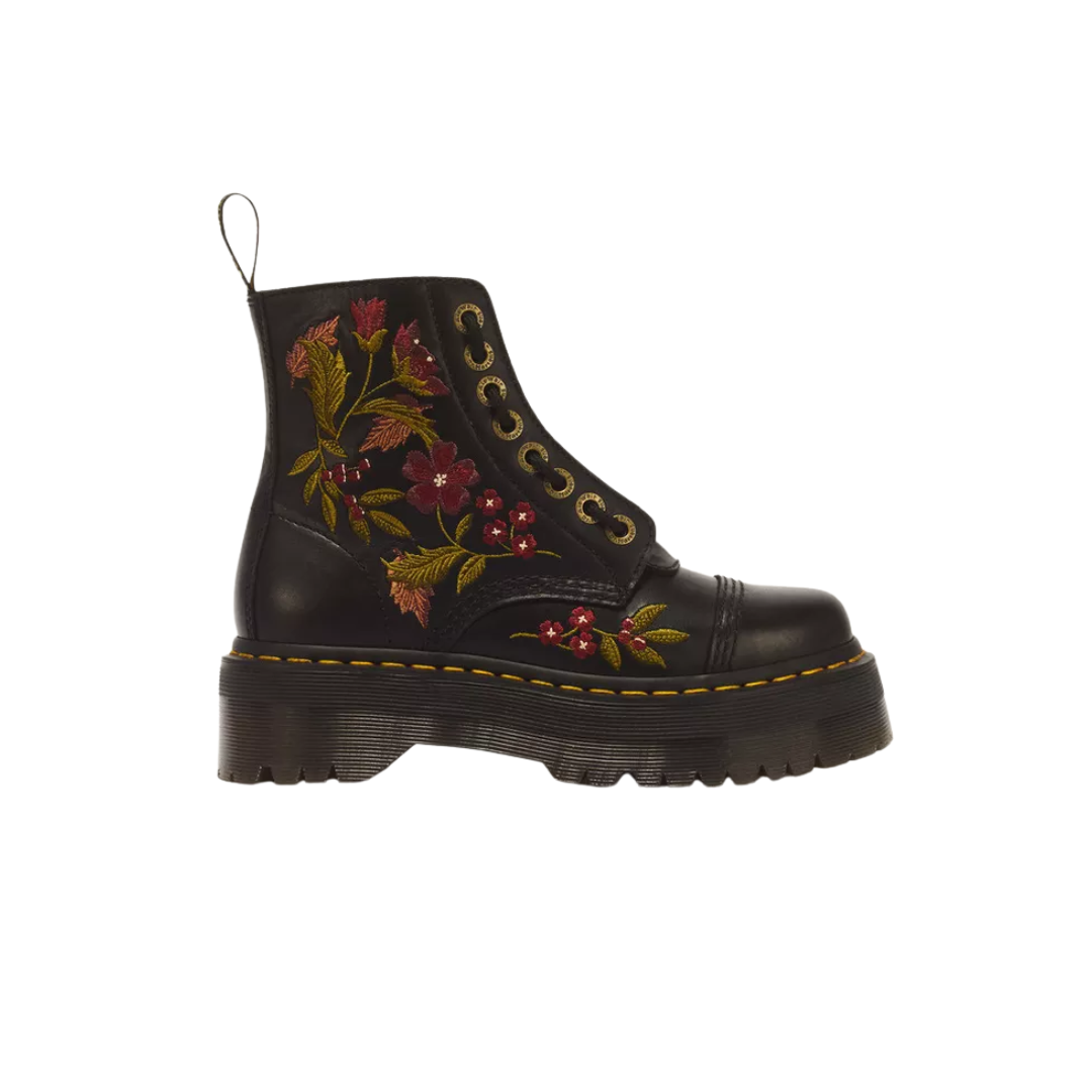 DR. MARTENS Sinclair Floral Wanama Leather Lace Boots