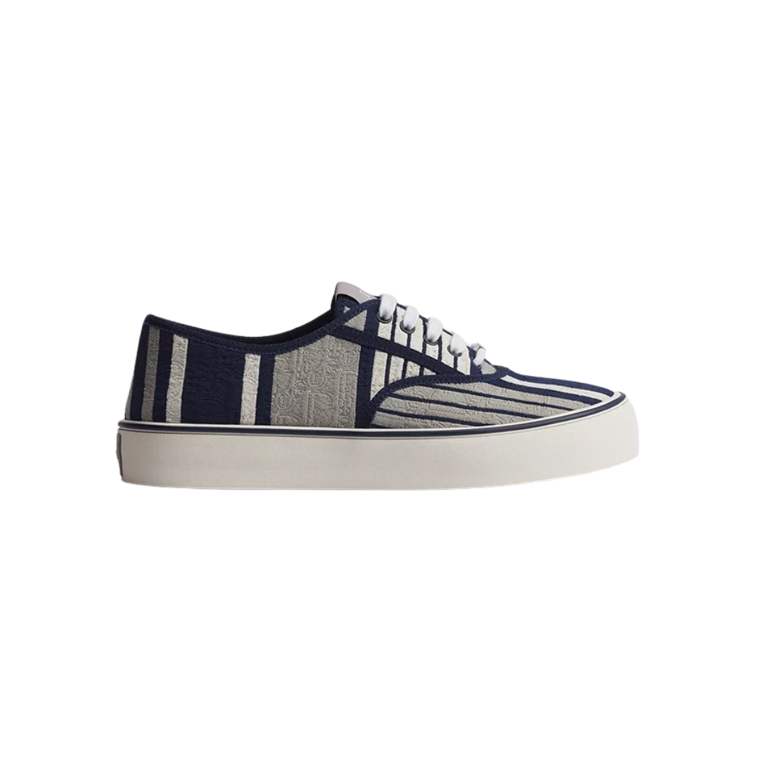 Saltwind Sneaker Gray Blue Oblique Sun Stripes Jacquard