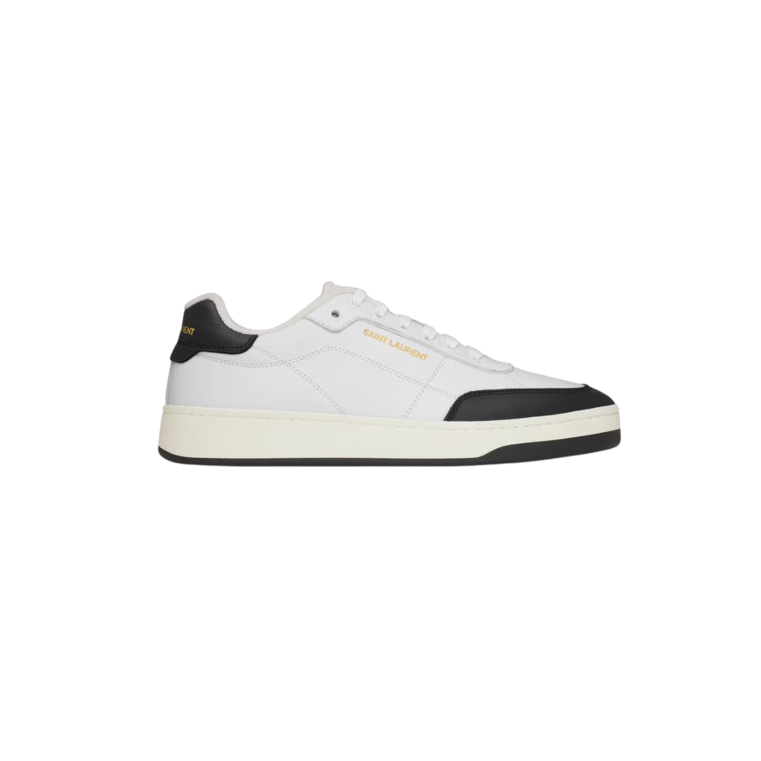 Ysl SL/61 Sneakers Smooth Leather Optic White & Black