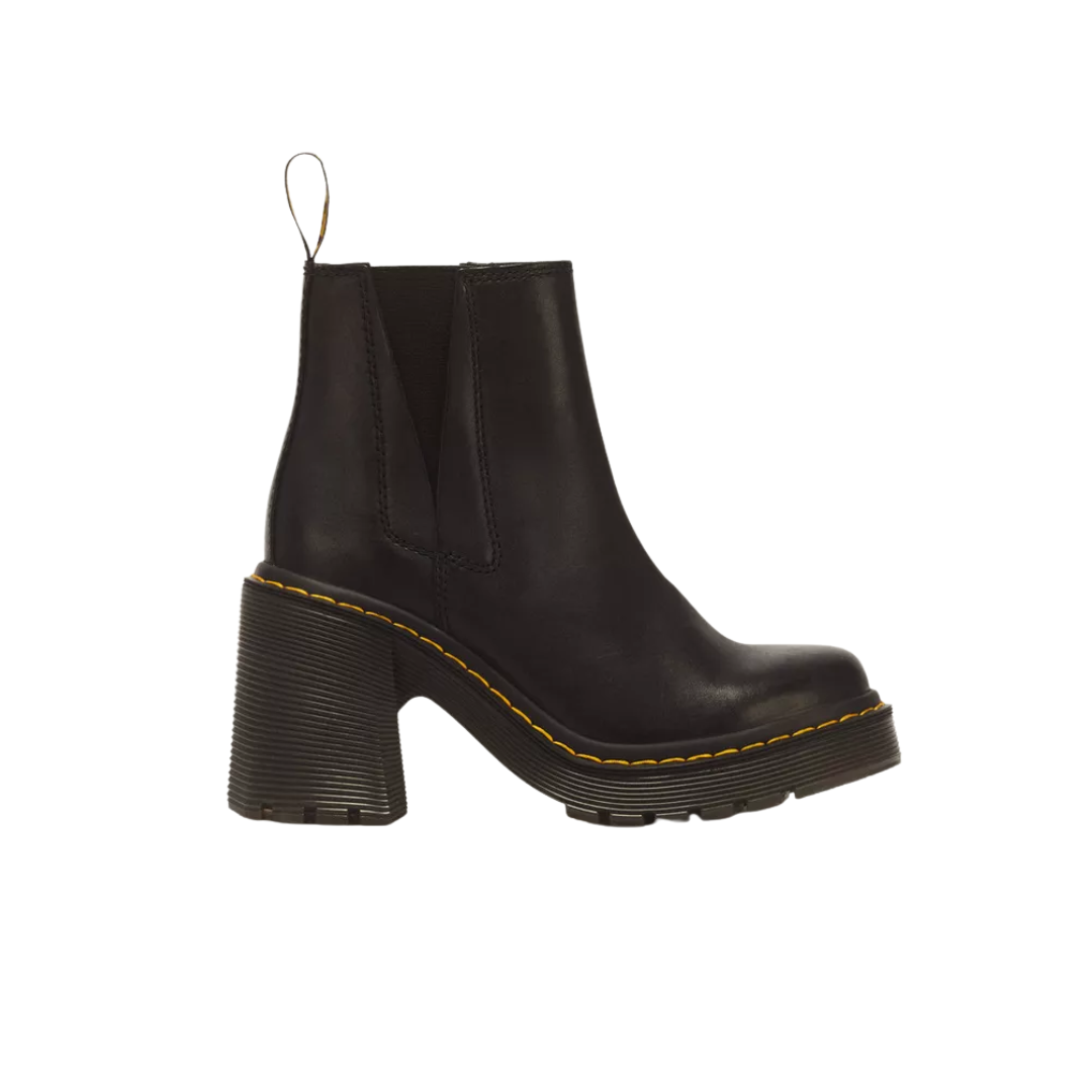 DR. MARTENS Spence Leather Flared Heel Chelsea Boots