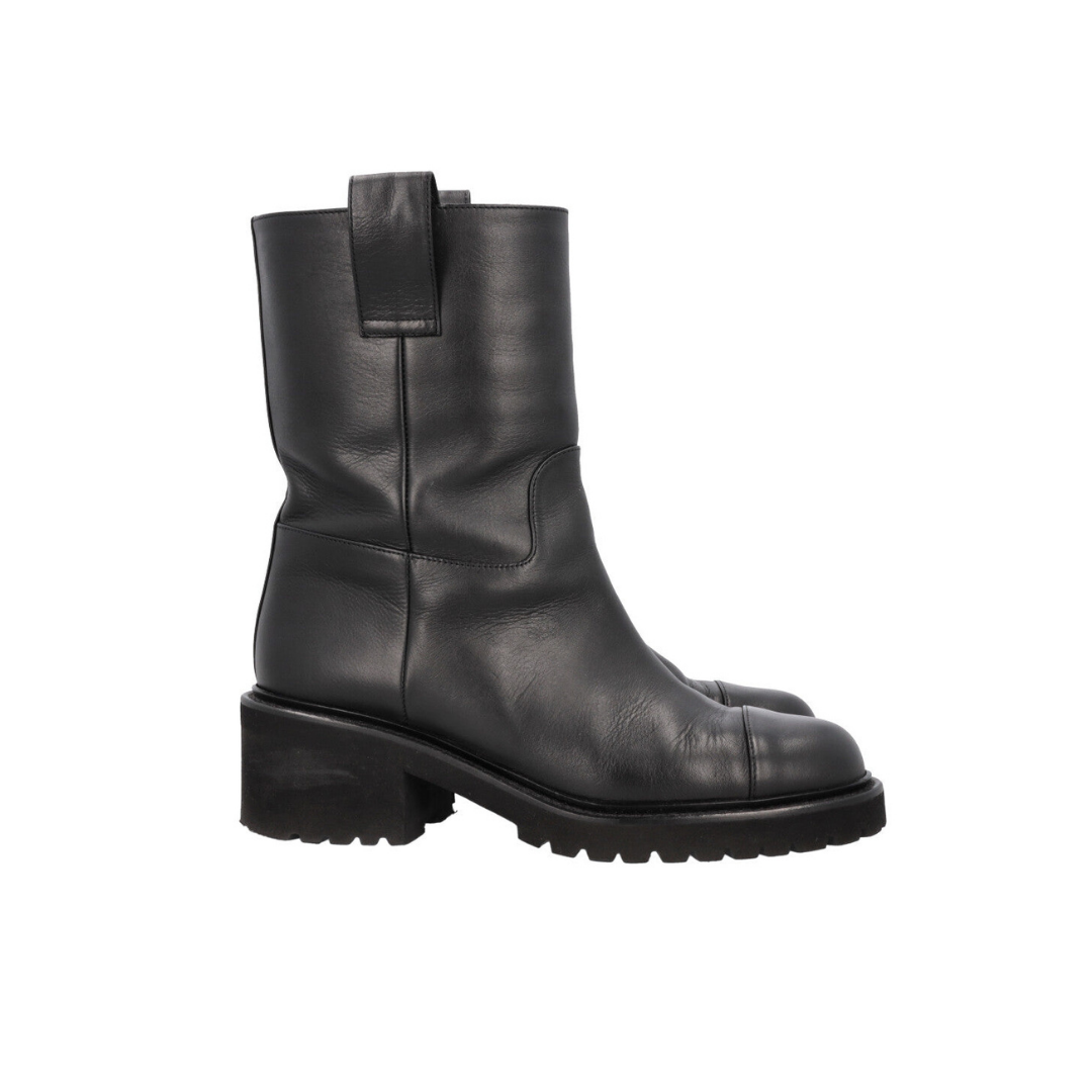 Black Boots Leather