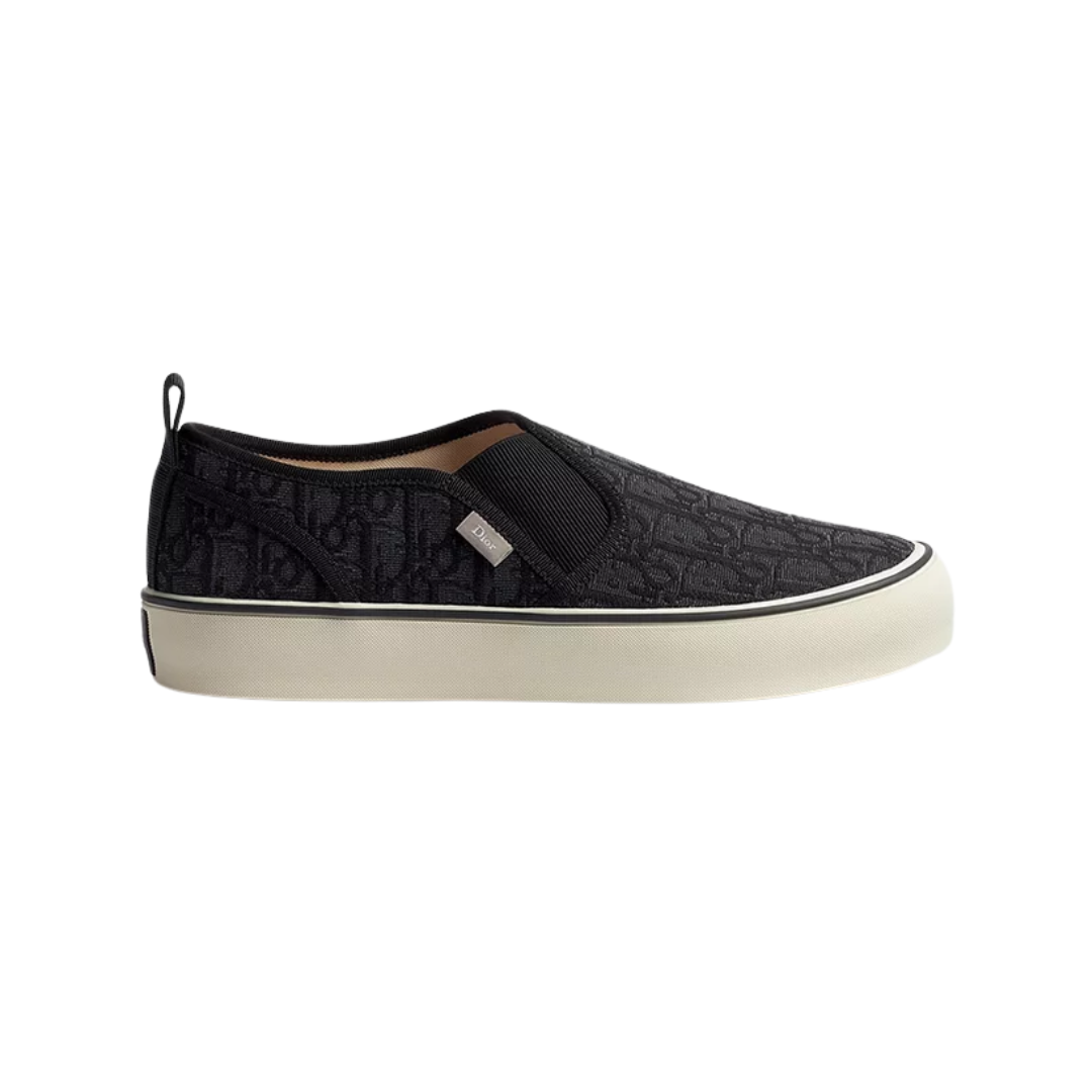 Saltwind Slip On Sneaker Black Oblique Jacquard