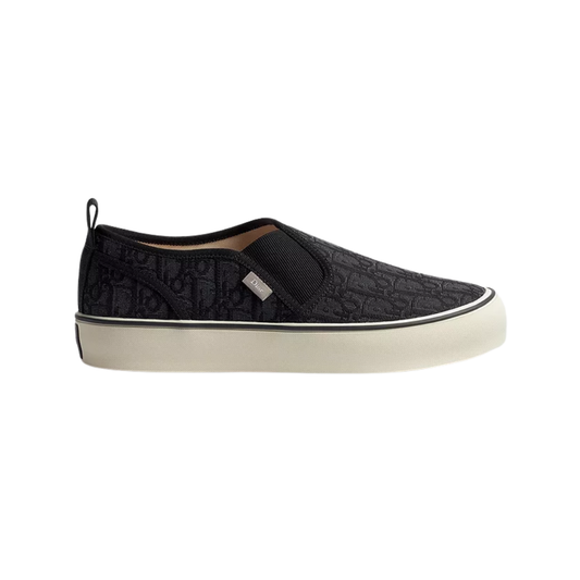 Saltwind Slip On Sneaker Black Oblique Jacquard