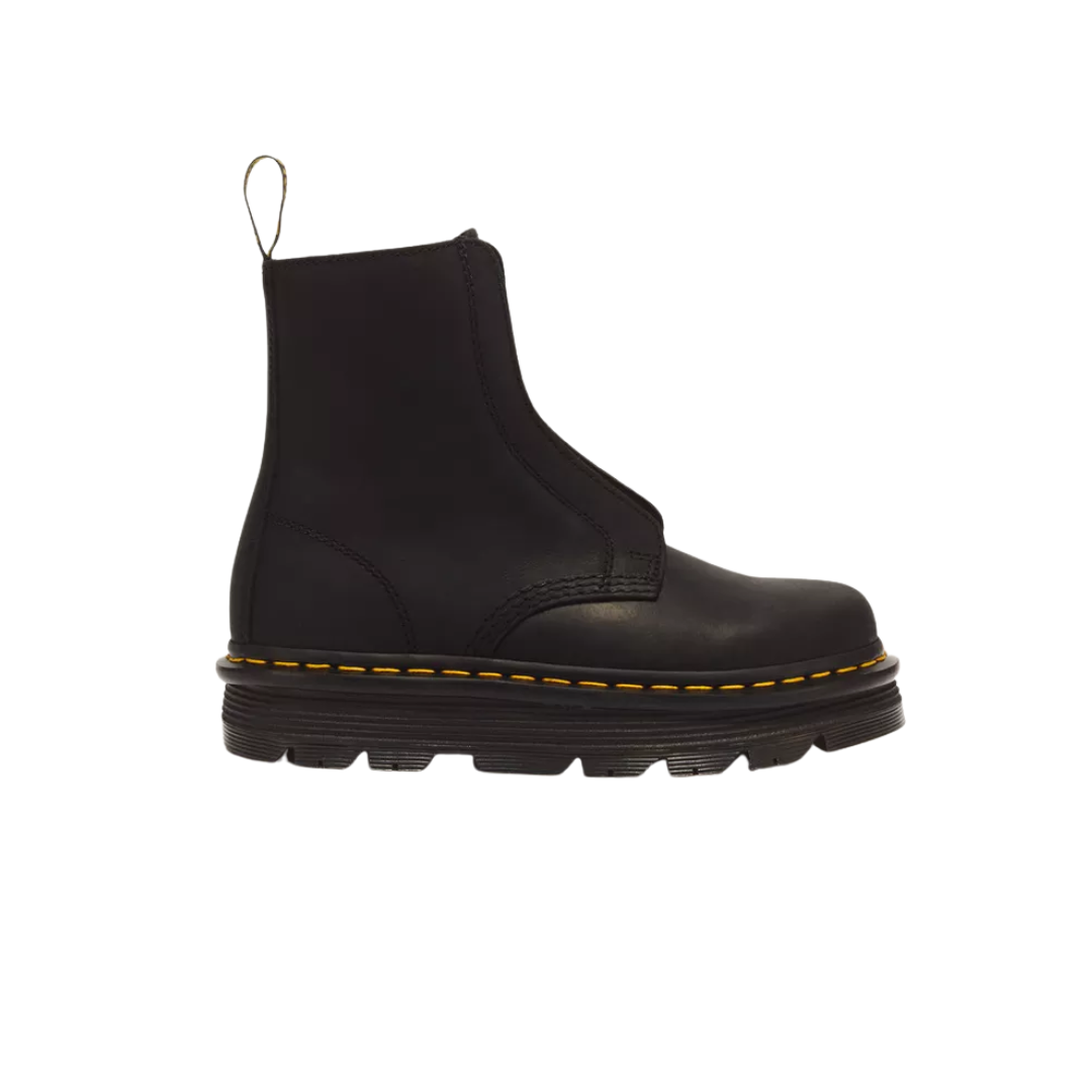 DR. MARTENS Zebzag Laceless Slip Leather Boots