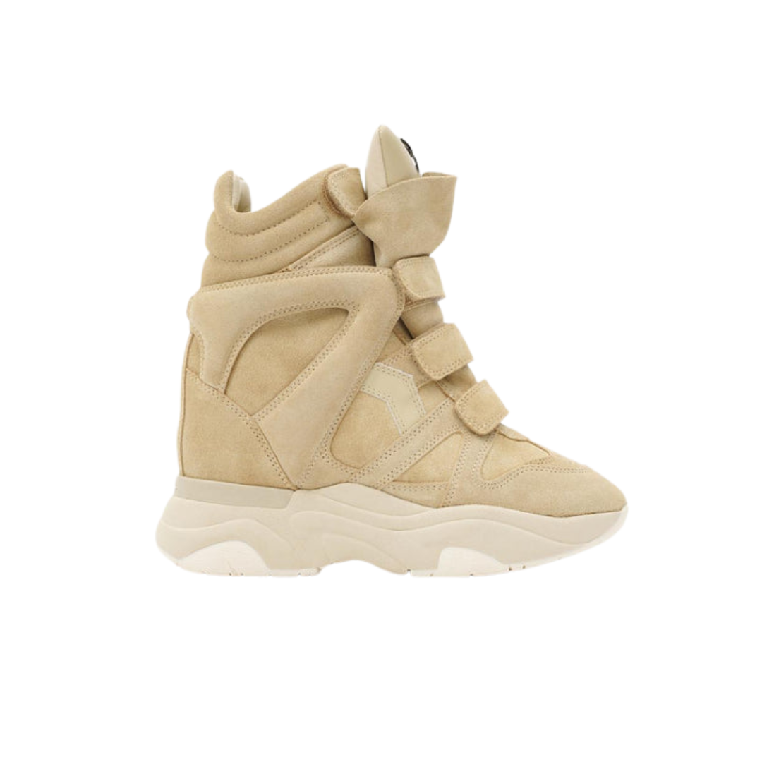 Isabel Marant Balskee Suede Sneakers Beige