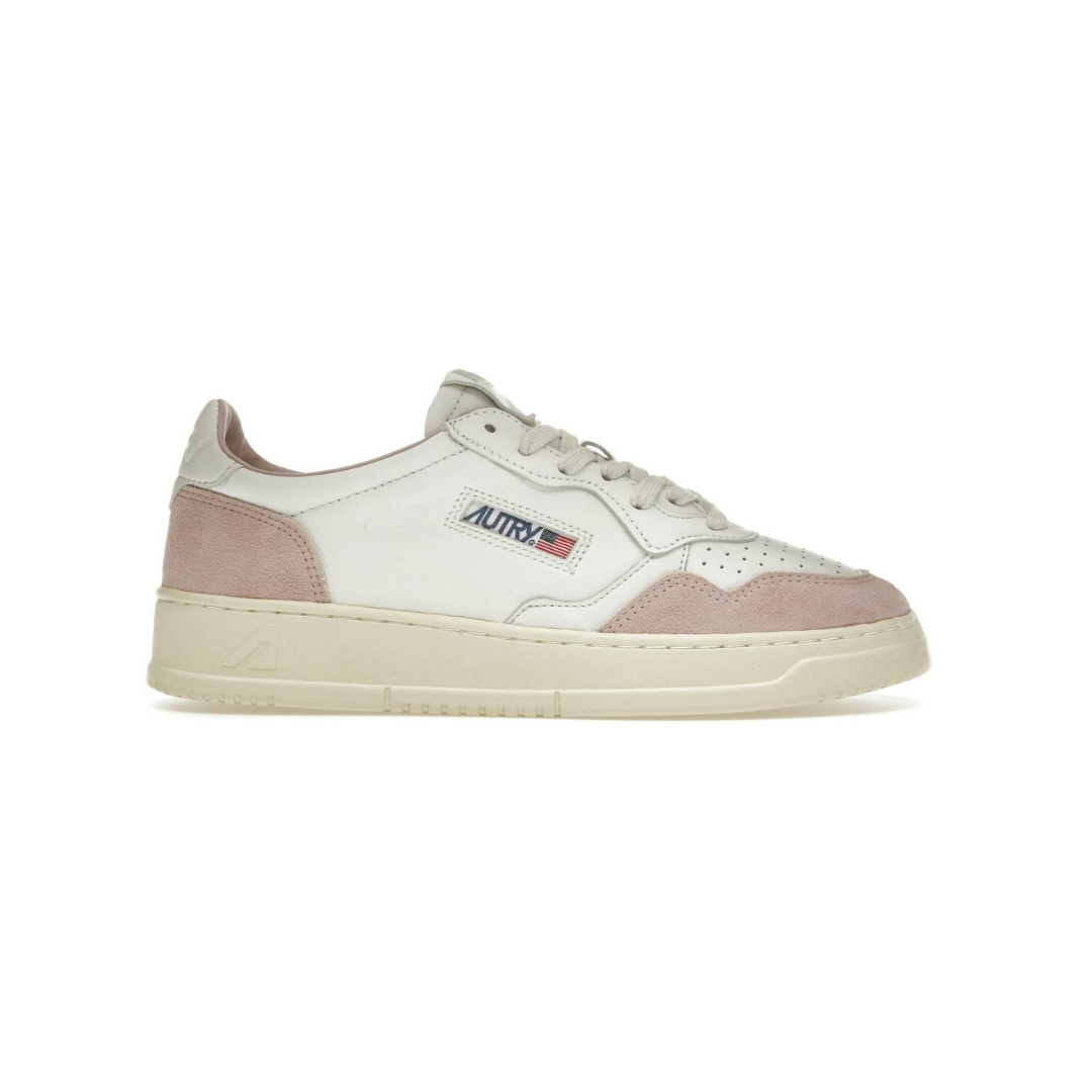 Autry Medalist Leather Low White Powder