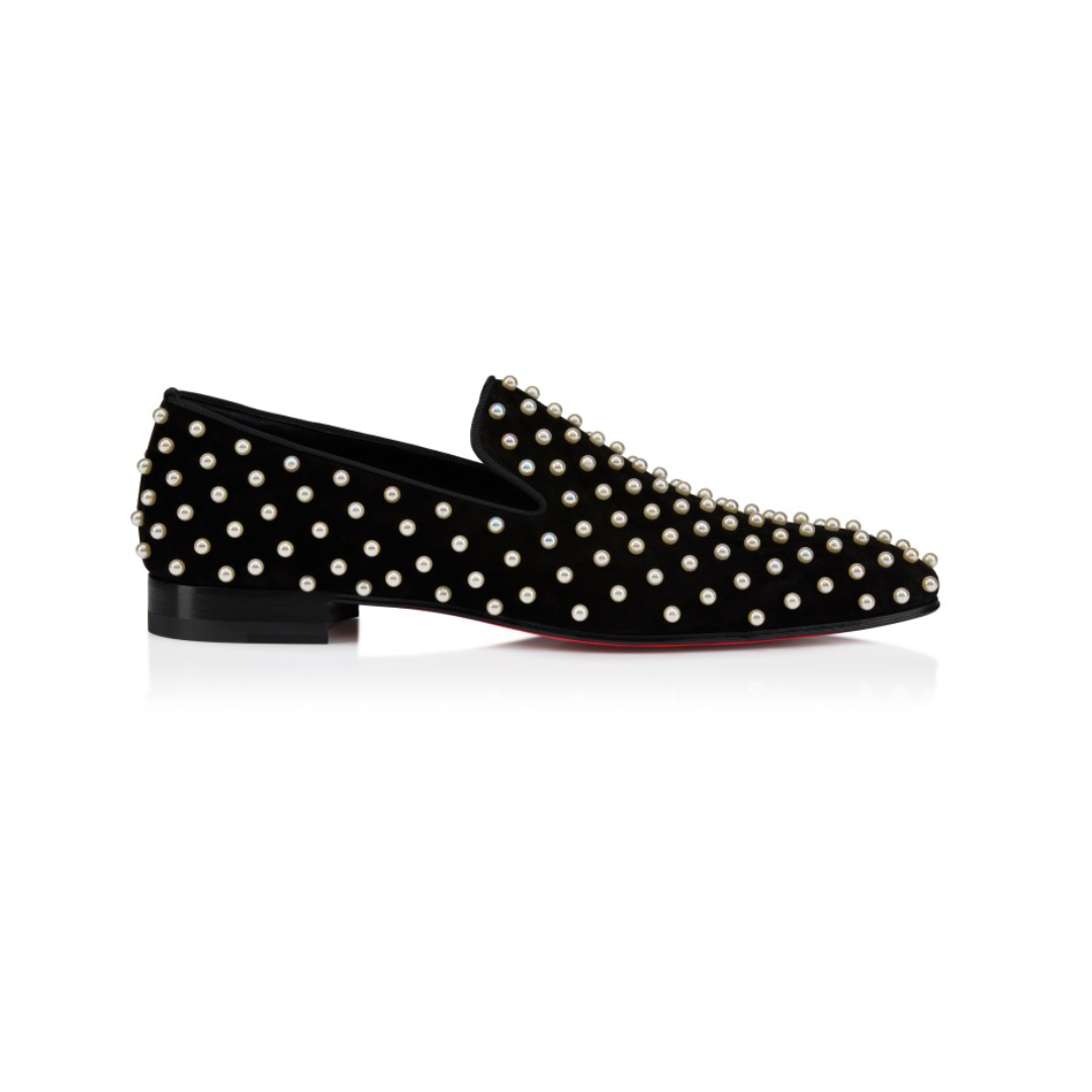 Dandelion Perles Loafers Veau Velours Black
