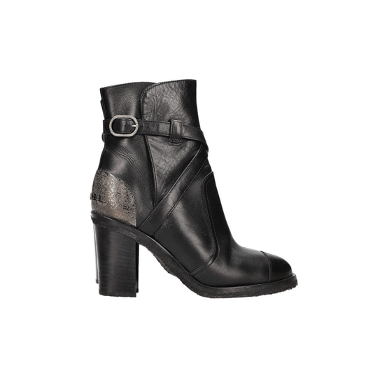 Belted Ankle Boots Black