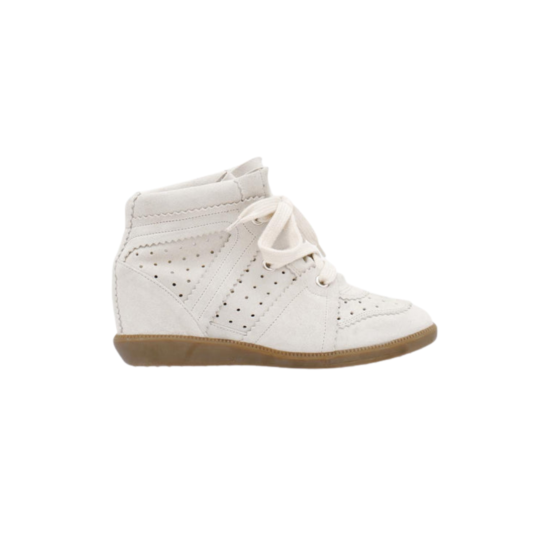 Isabel Marant Bobby Sneakers Bobby Wedge Chalk