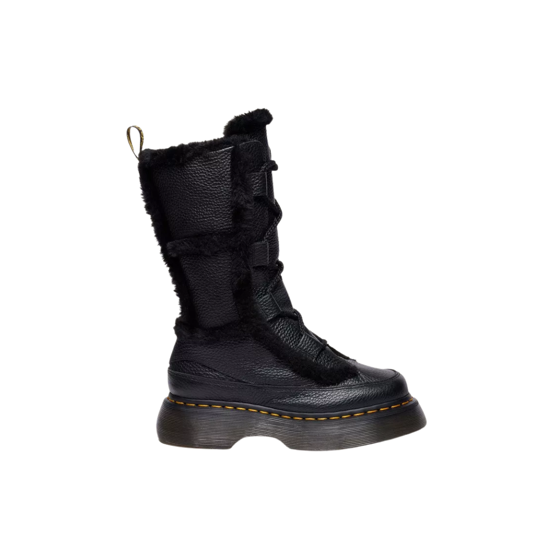DR. MARTENS Buzz Lace Up Faux Fur Lined Milled Nappa Leather