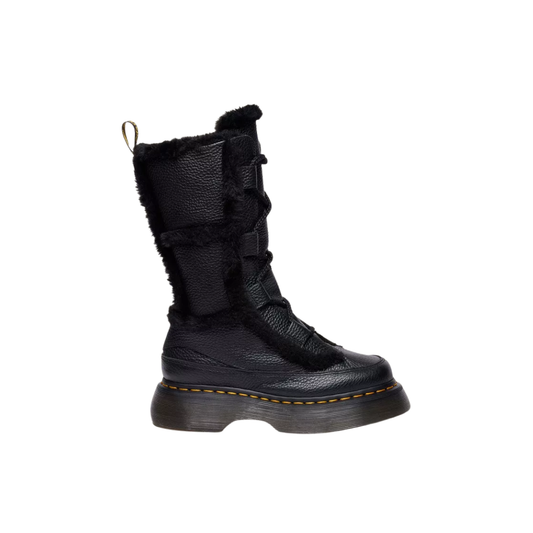 DR. MARTENS Buzz Lace Up Faux Fur Lined Milled Nappa Leather