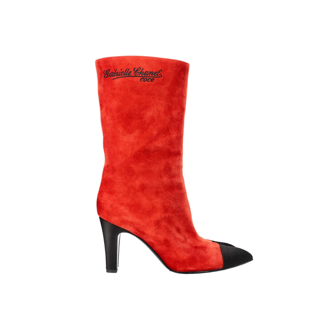 Gabrielle Ankle Boots Suede Red