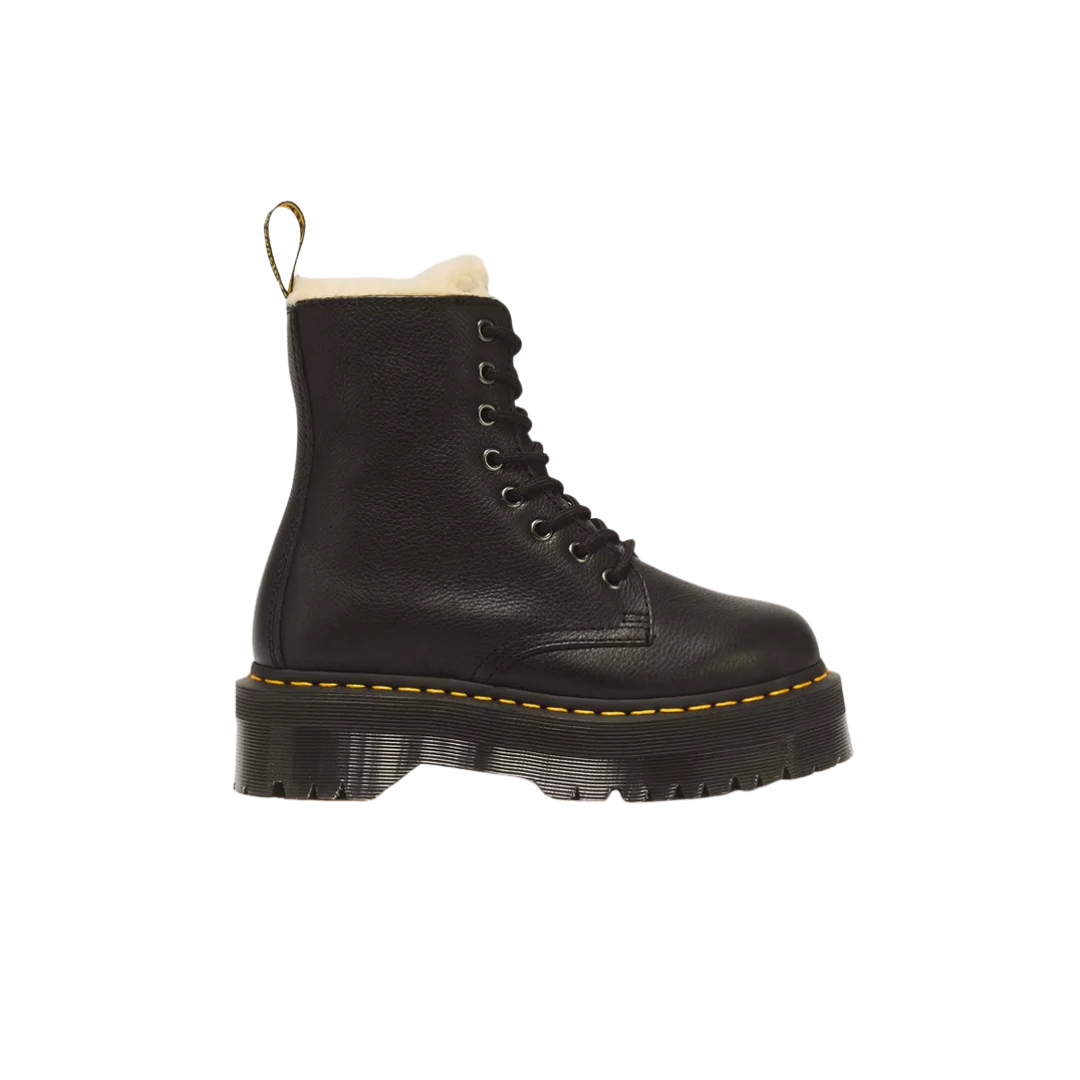 DR. MARTENS Jadon Faux Fur Lined Leather Platform Boots