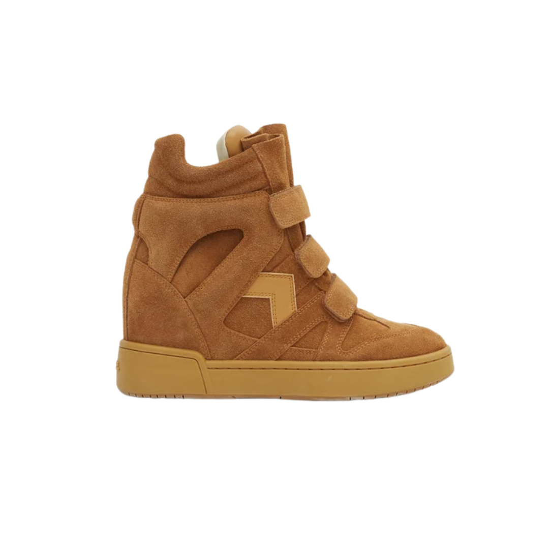 Isabel Marant IM3 Sneakers IM3 High-Top Leather Wedge Cognac