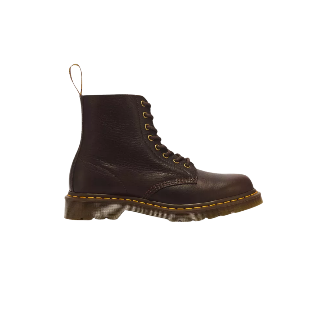 DR. MARTENS 1460 Pascal Ambassador Soft Leather Boots Dark Brown Ambassador