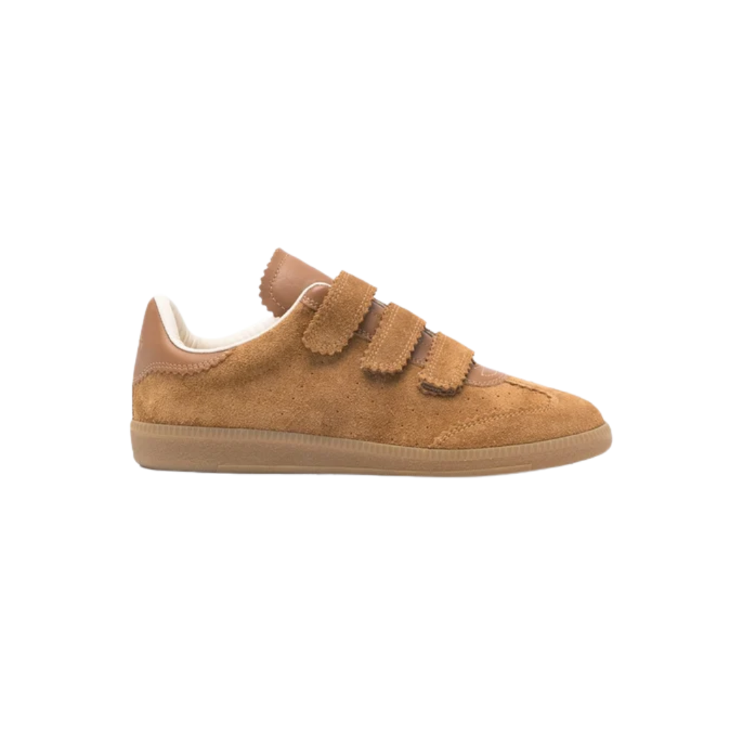 Isabel Marant Beth Sneakers Beth Low-Top Suede Leather Cognac