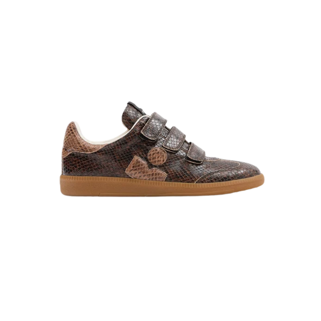 Isabel Marant Beth Sneakers Python-Effect Leather Low-Top