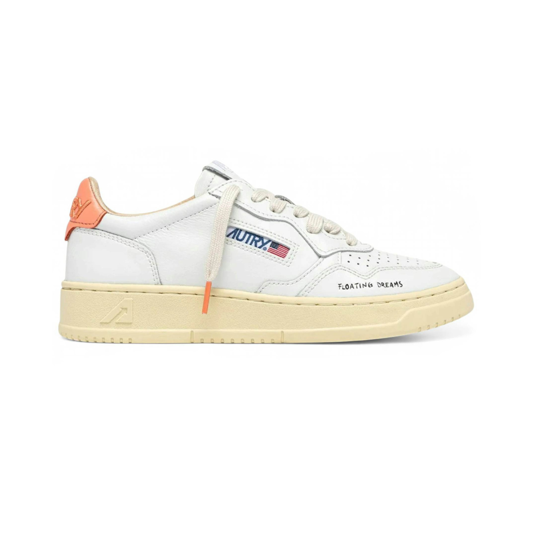 Autry Medalist DL White Peach Pink