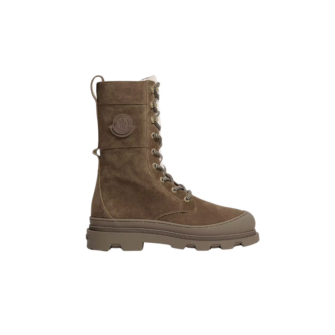 Vera High Suede & Shearling Lace-Up Women’s Boots
