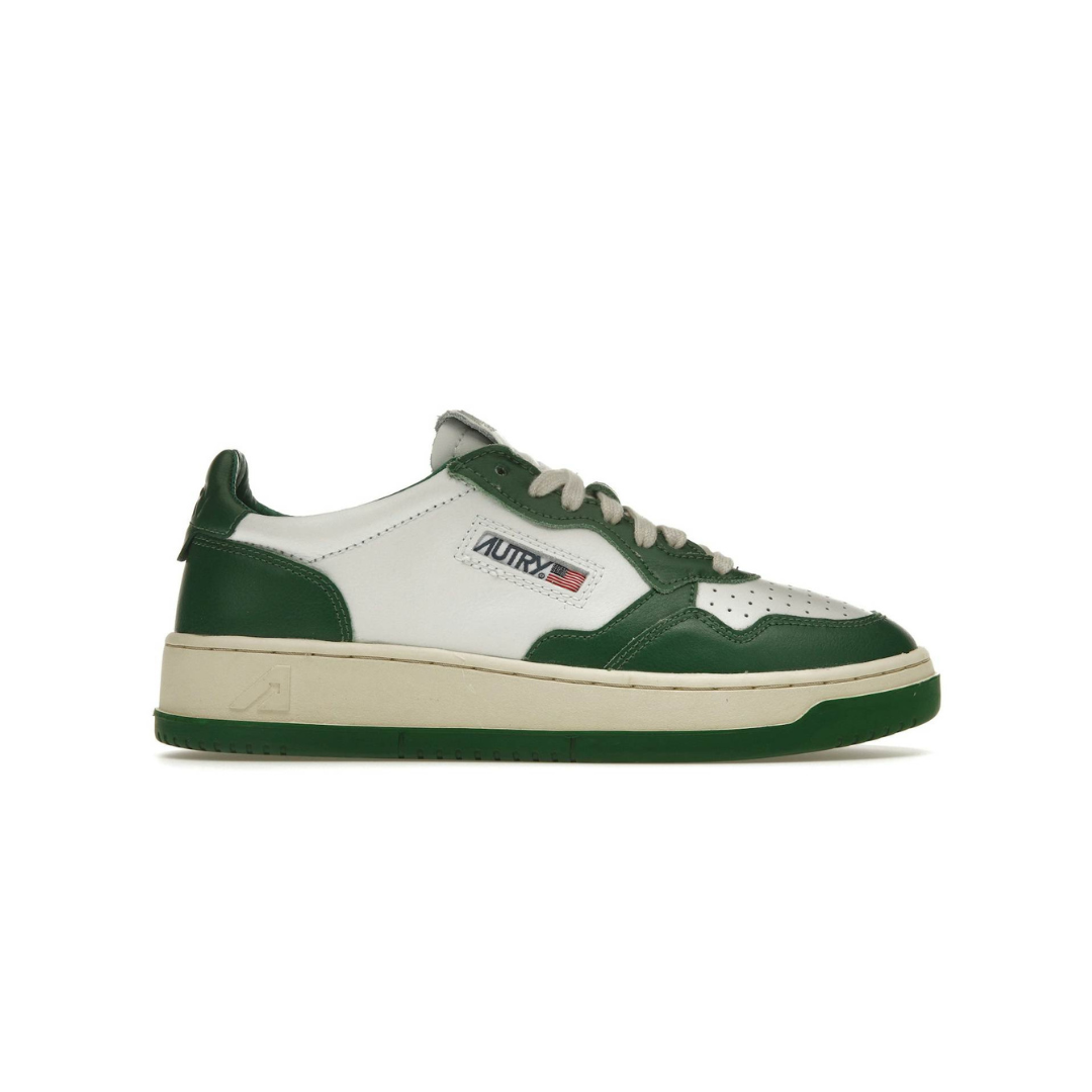Autry Medalist Leather Low Green White
