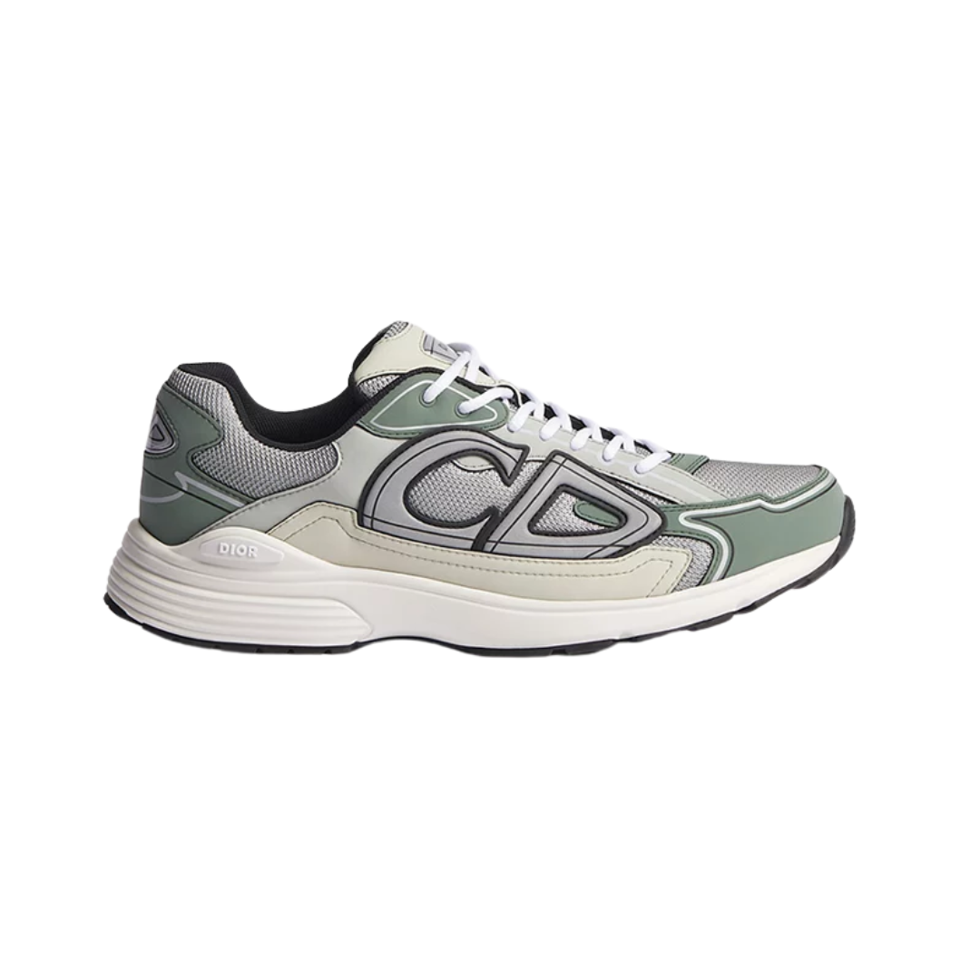 B30 Countdown Sneaker Gray Technical Mesh Cedar Green