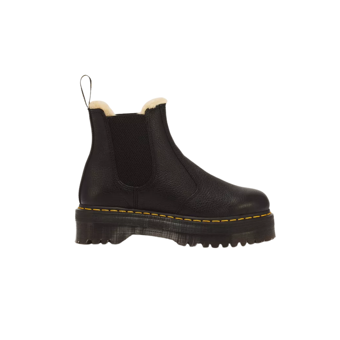 DR.MARTENS 2976 Faux Fur Lined Platform Chelsea Boots