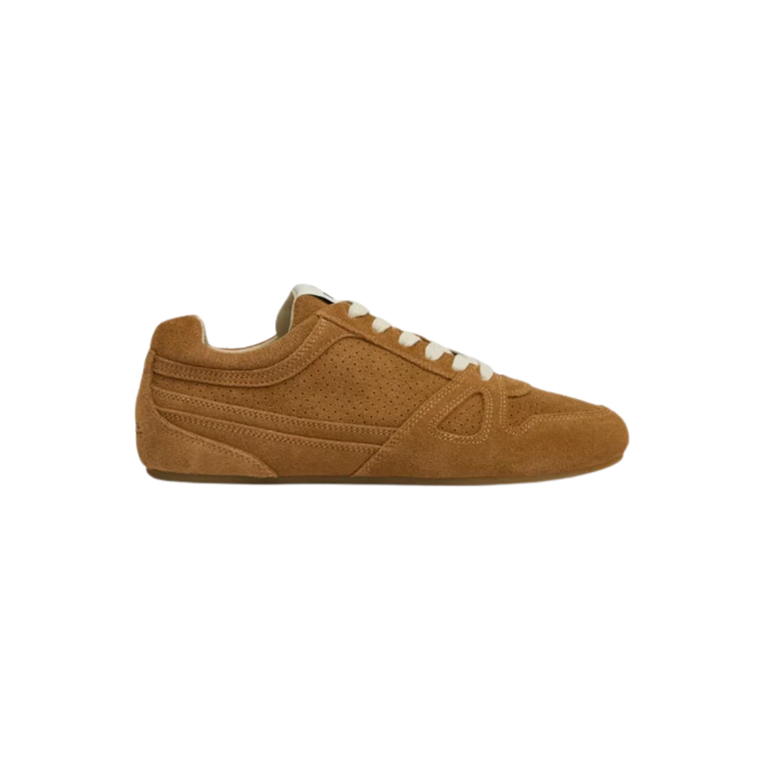 Isabel Marant Senny Low Sneakers Suede Leather Cognac