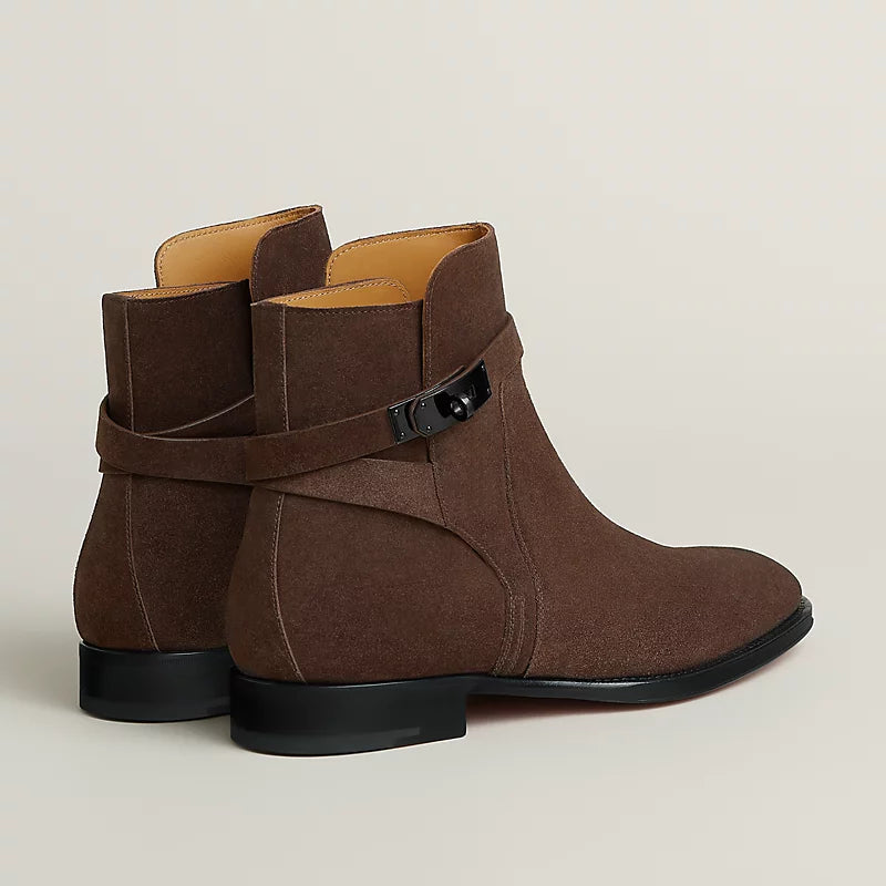 Hermes Fortune Ankle Boot Chocolate