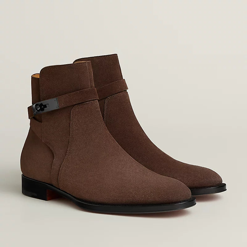 Hermes Fortune Ankle Boot Chocolate