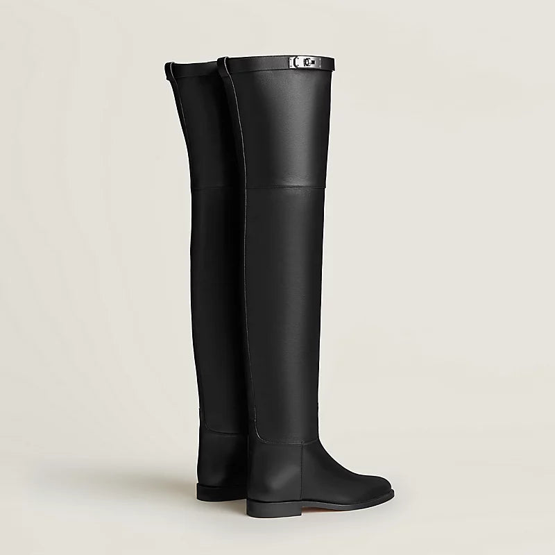 Hermes High Boot Noir
