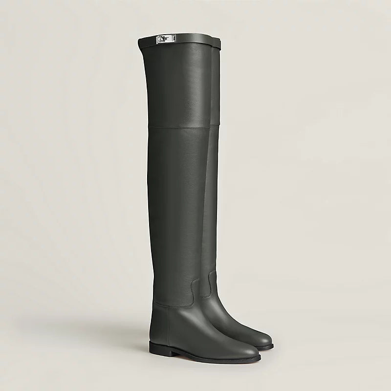 Hermes High Boot Vert Anglais