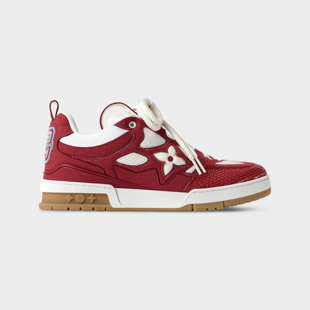 LV Skate Sneaker Mix of Materials Red