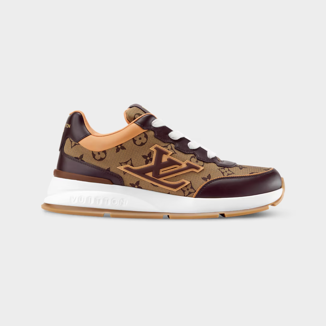 LV Classic Sneaker Monogram Jacquard/Plain Calf Leather Brown