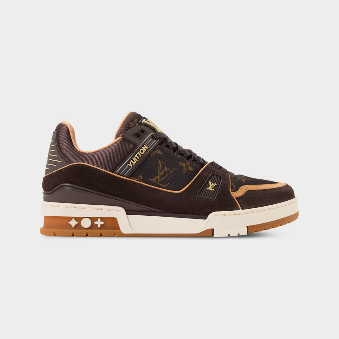 LV Trainer Sneaker Silk Tech Macassar Brown