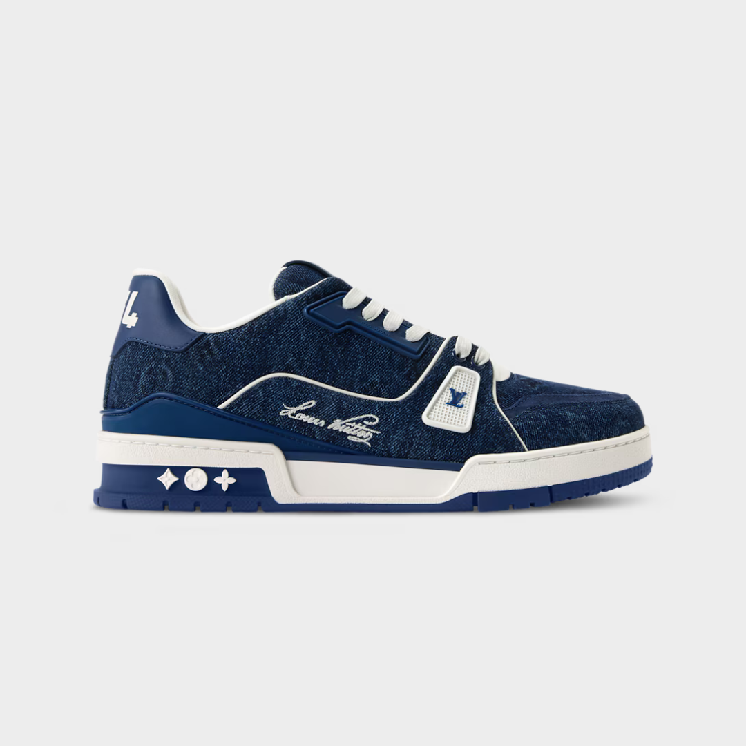 LV Tilted Sneaker Monogram Denim Blue M2