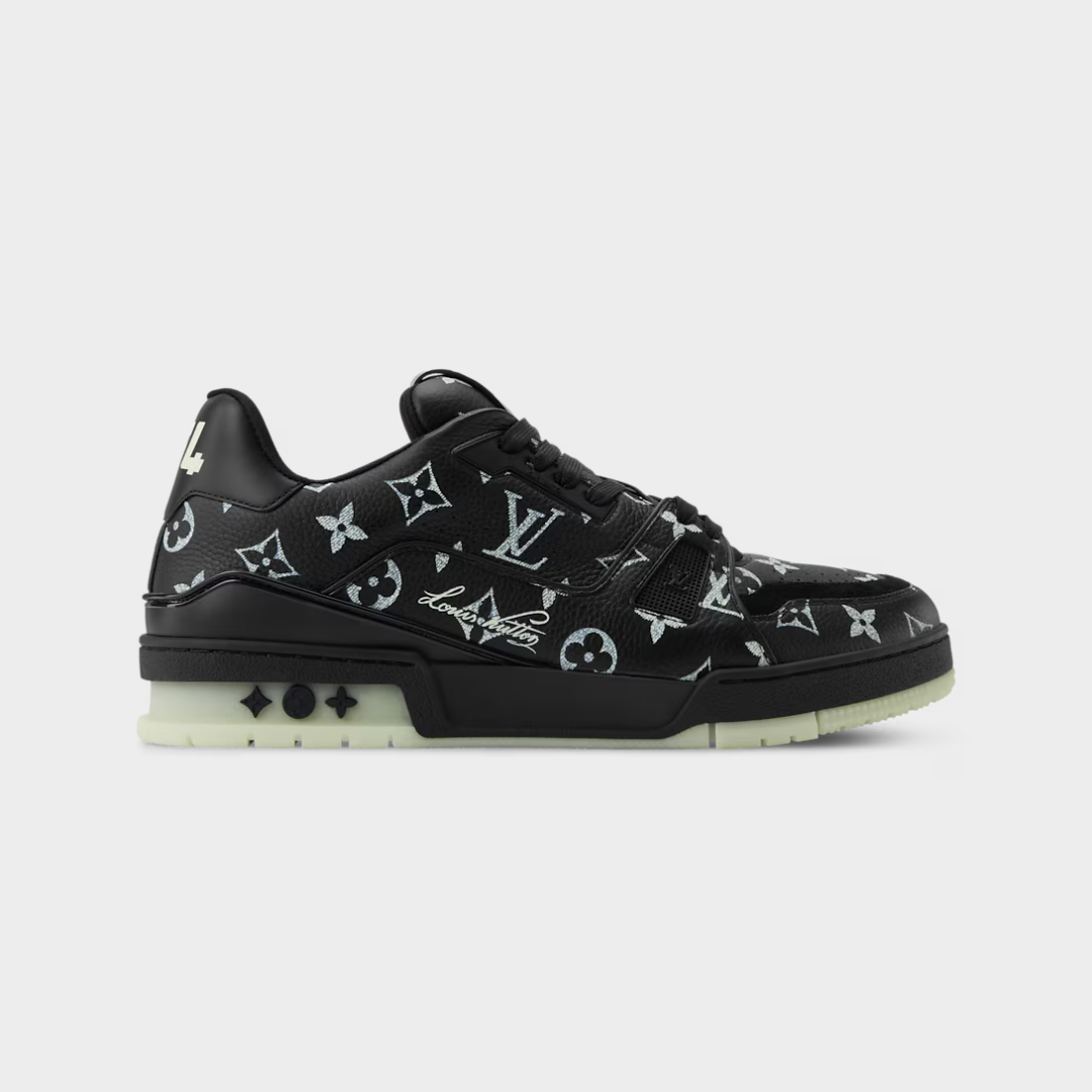 LV Tilted Sneaker Monogram Firefly Printed Calf Leather Black