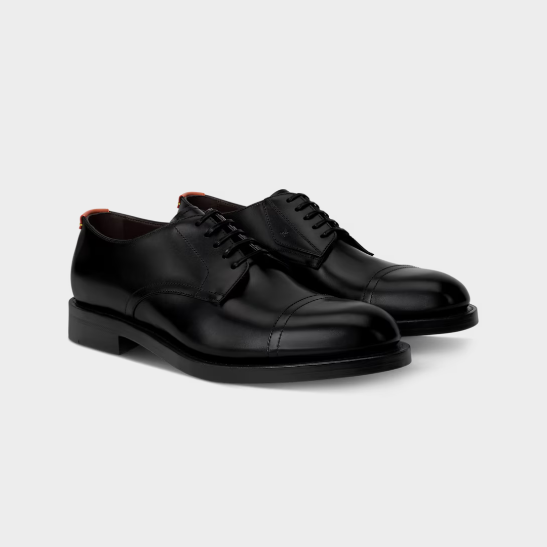 LV Hoxton Derby Plain Calf Leather Black