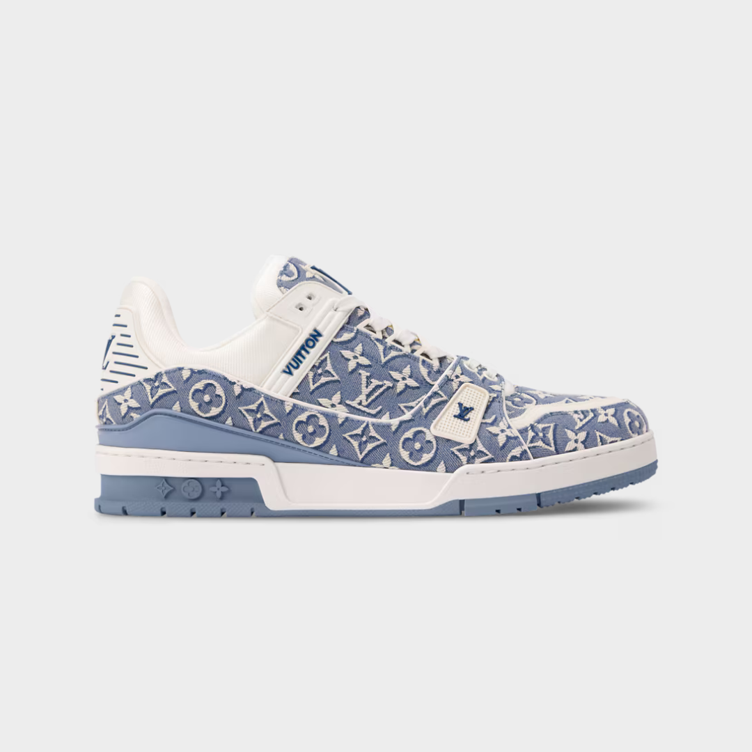 LV Trainer Sneaker Monogram Jacquard Blue