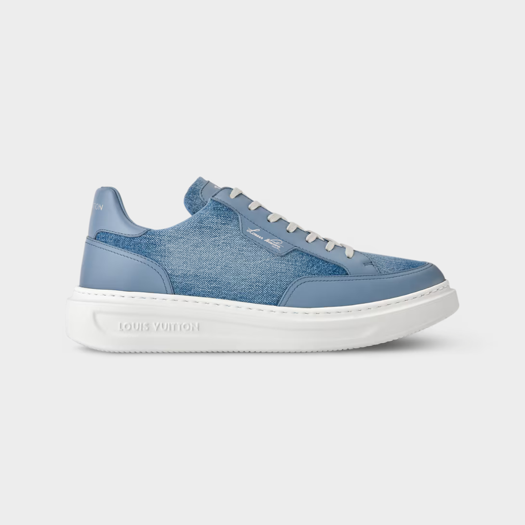 LV Beverly Hills Sneaker Denim Blue M2
