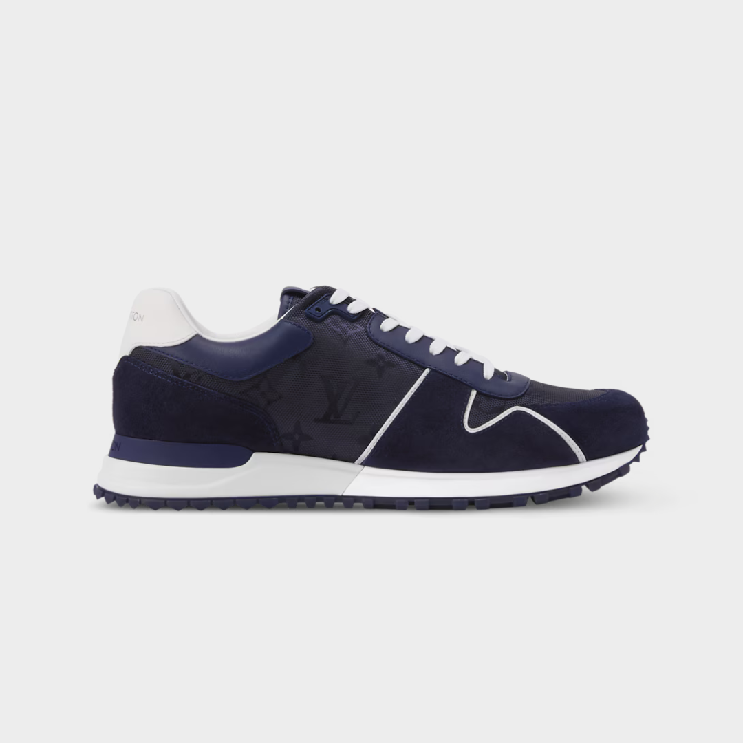 LV Run Away Sneaker Suede Calf Leather/Monogram Jacquard Blue