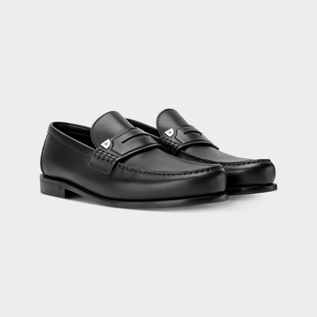 LV Major Loafer Plain Calf Leather Black M2