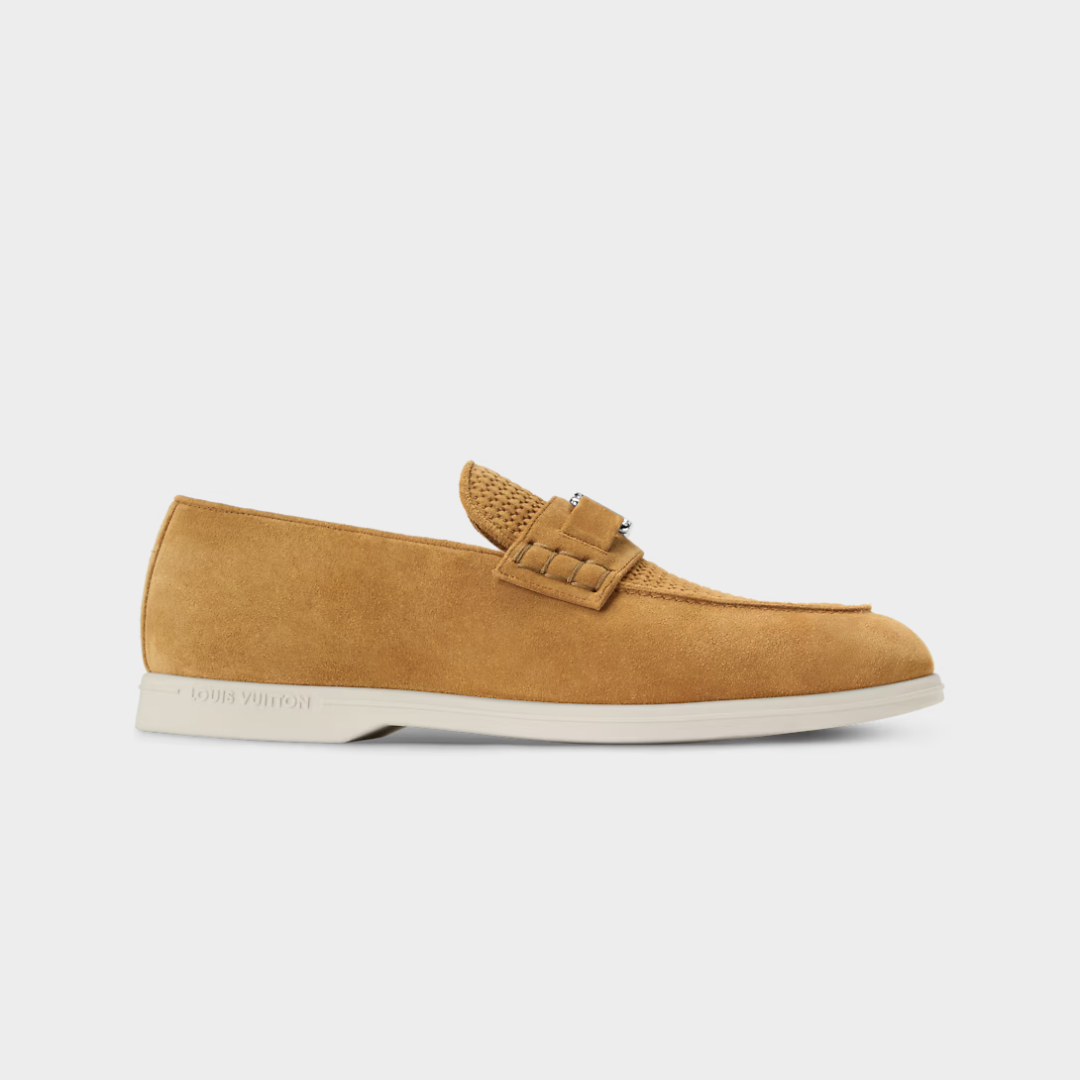LV Estate Loafer Suede Calf Leather Ocher